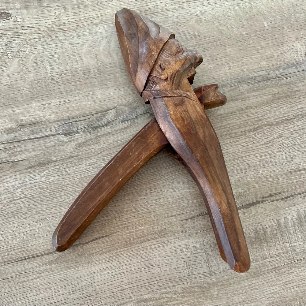 Vintage Rothenburg‎ Gnome Hand Carved Wooden Nutcracker
